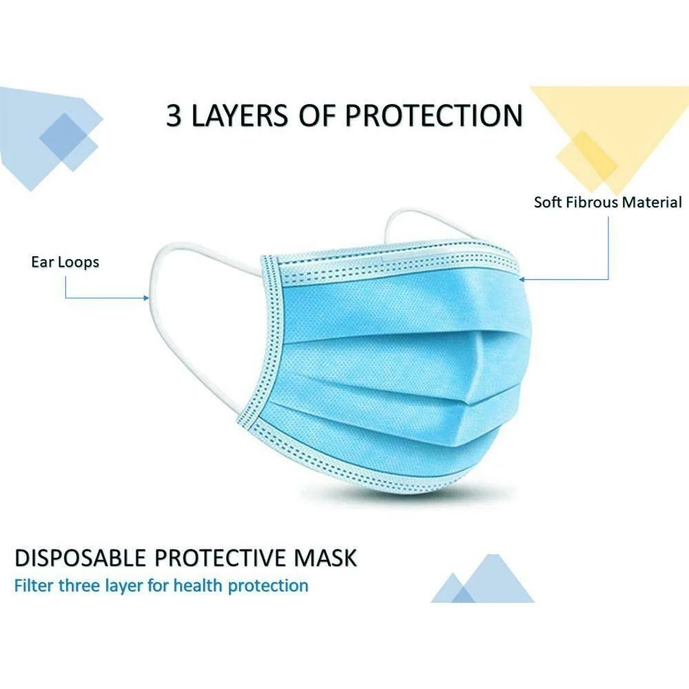 Nonwoven Disposable 3Ply Surgical Face Mask