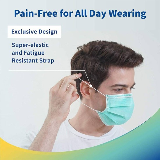 Nonwoven Disposable 3Ply Surgical Face Mask