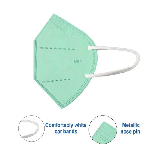 Featured Status N95 Mask With Respirator Green Pack