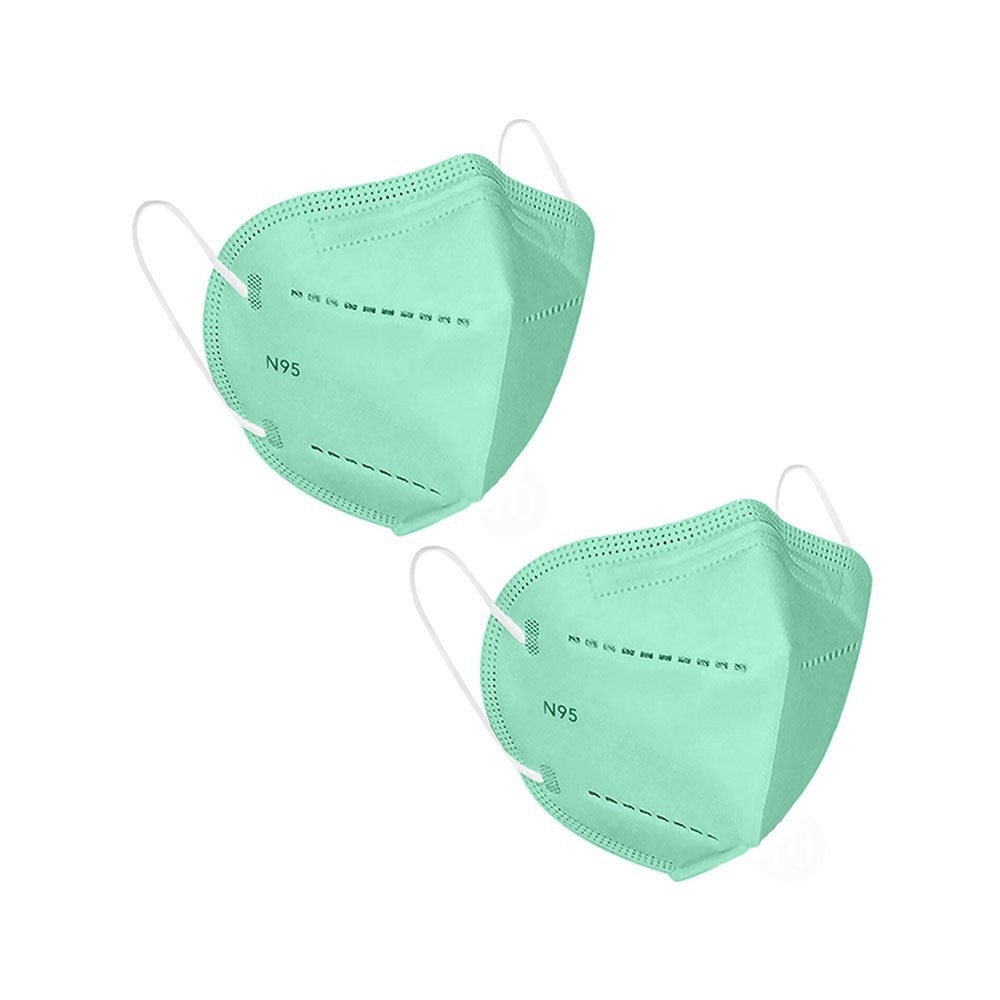 Featured Status N95 Mask With Respirator Green Pack