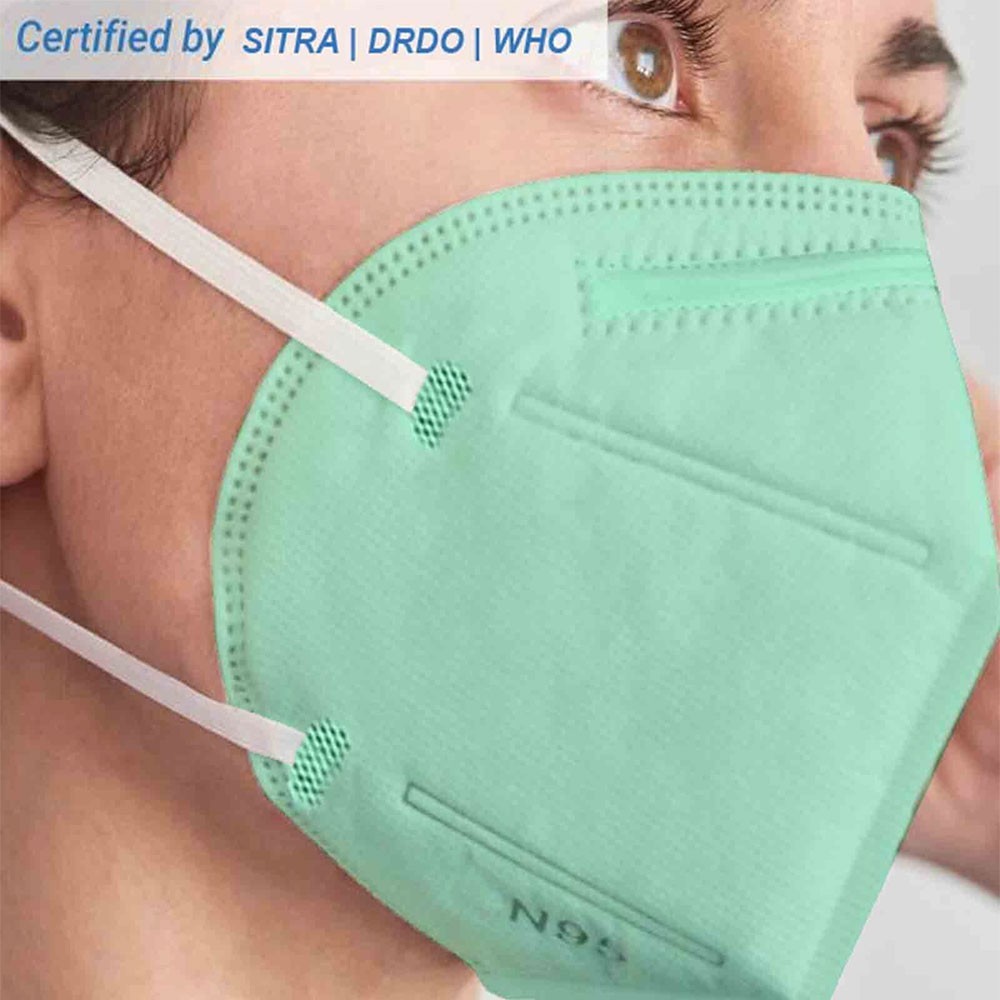 Featured Status N95 Mask With Respirator Green Pack