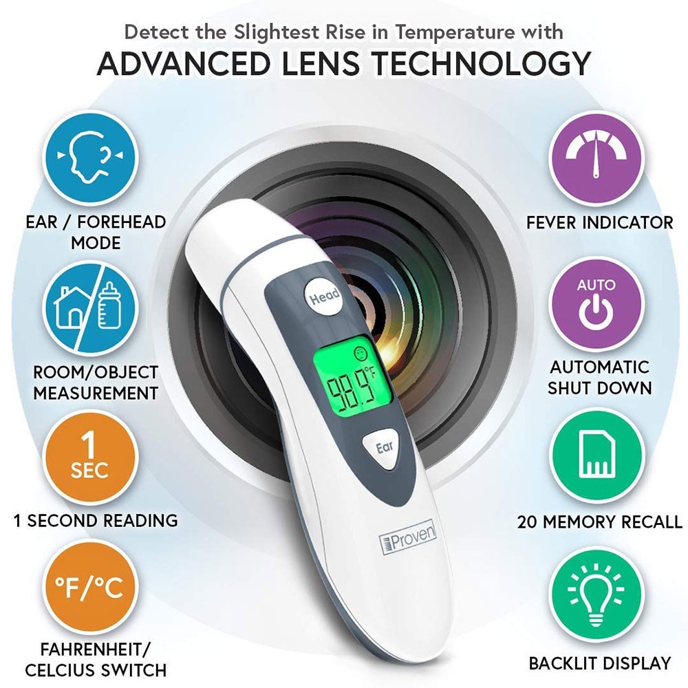 iProven Forehead And Ear Thermometer Dmt